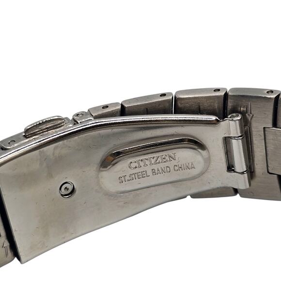 Spanish Date New Citizen Eco-Drive Watch Men Blue Dial E101-K17535 No Manual - Picture 6 of 16